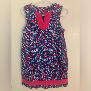 Vineyard Vines Girls size 5 whale print dress LIKE NEW CONDITION
